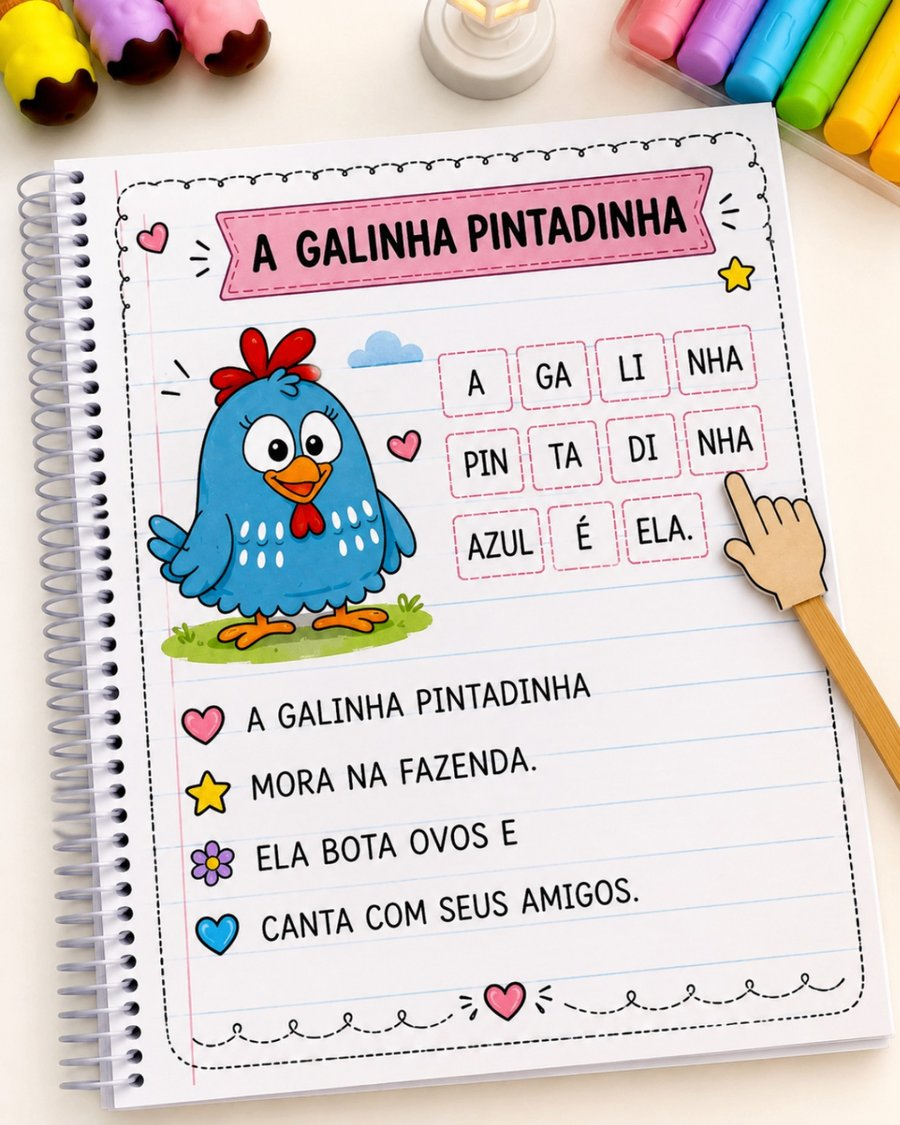 Amostra de atividade: A galinha pintadinha